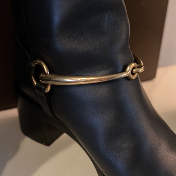 GUCCI LIFFORD leather horsebit knee
high riding boots. 🆕 - Picture 2 of 13